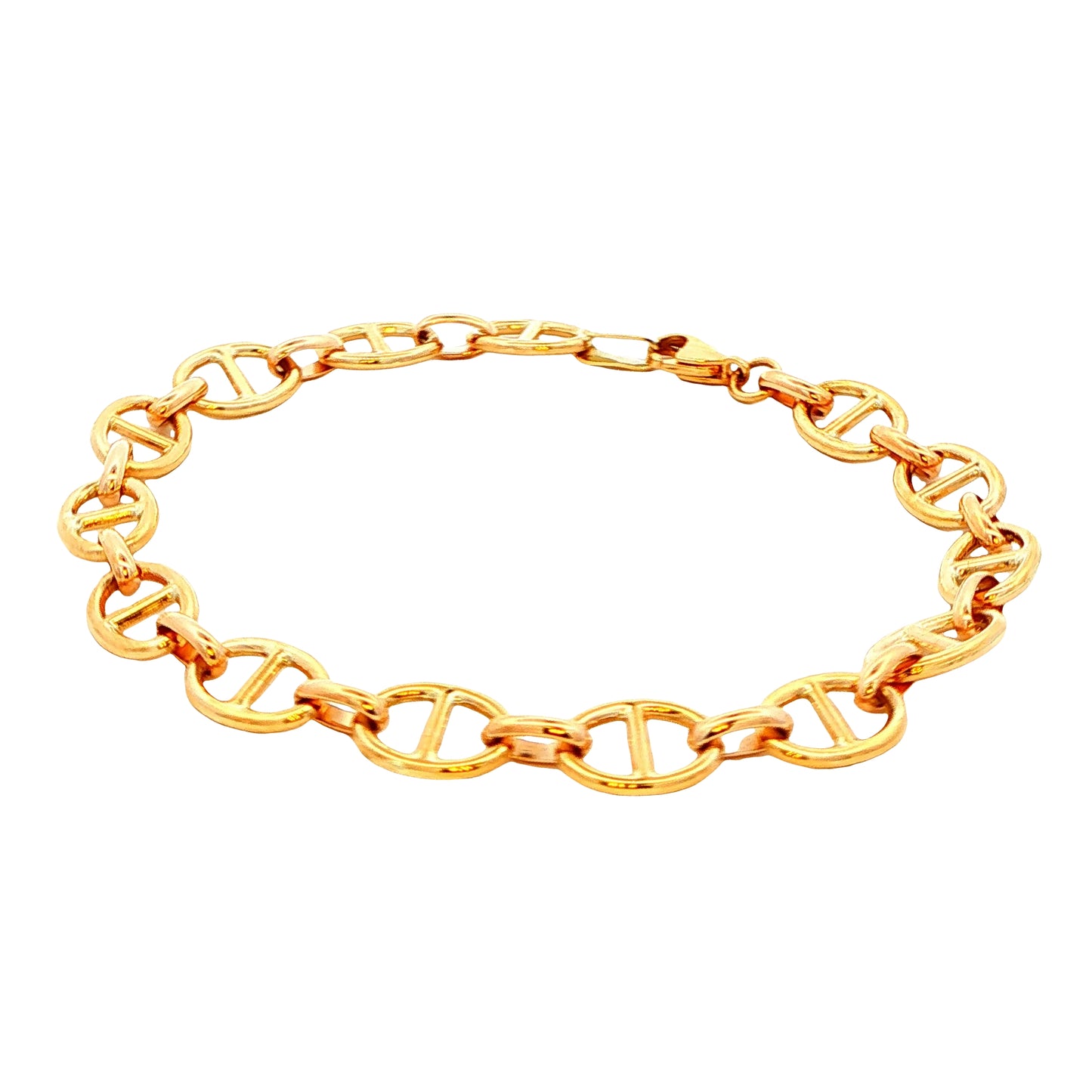 Yellow Gold Marina Link Bracelet Gardiner Brothers