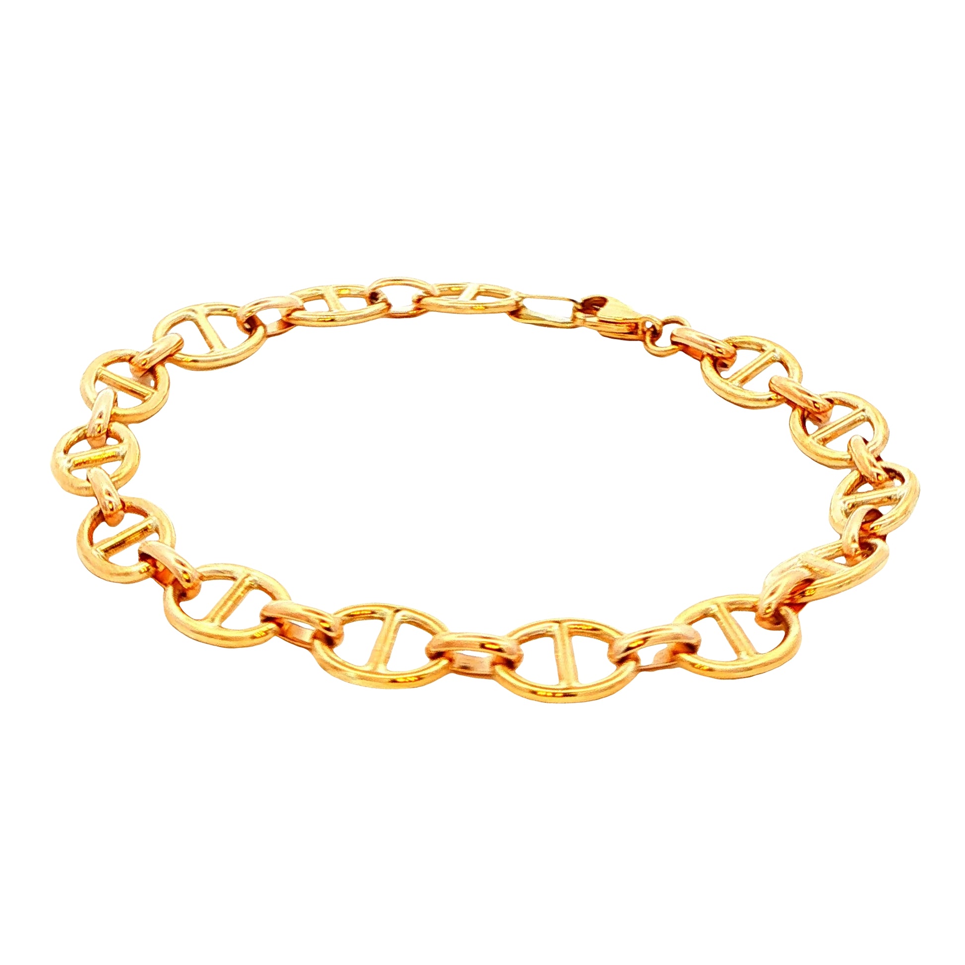 Yellow Gold Marina Link Bracelet Gardiner Brothers