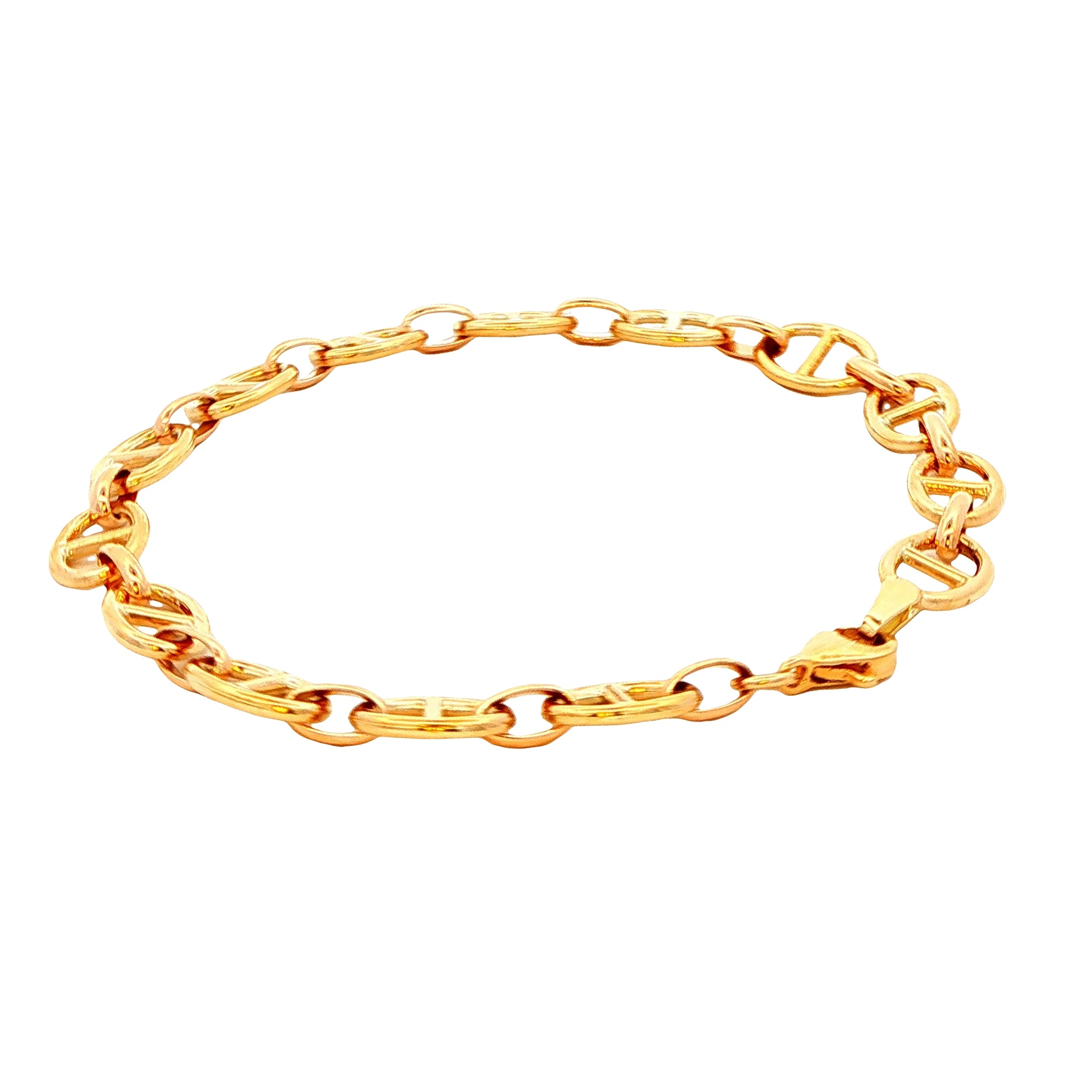 Yellow Gold Marina Link Bracelet Gardiner Brothers