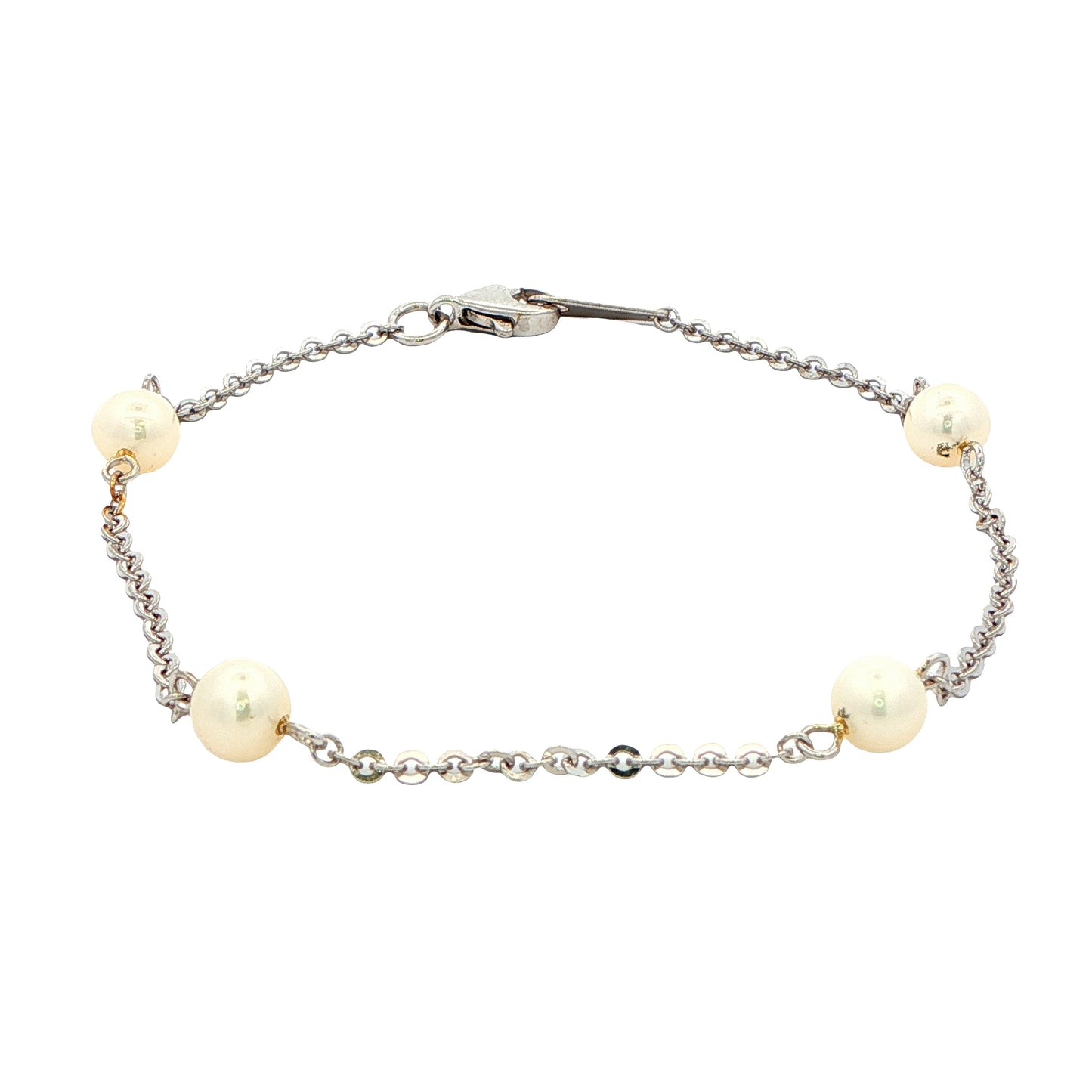 White Gold Pearl Bracelet Gardiner Brothers