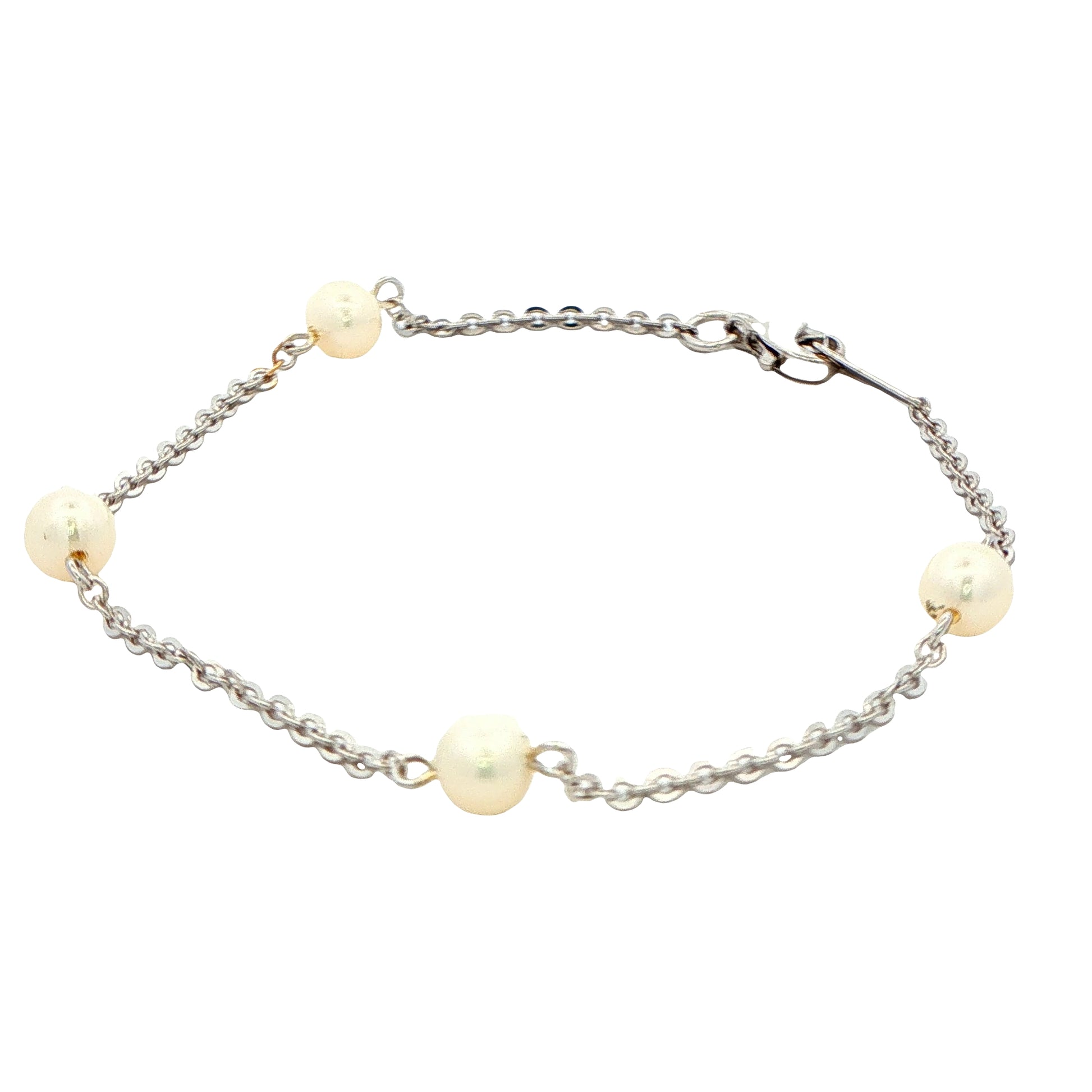 White Gold Pearl Bracelet Gardiner Brothers