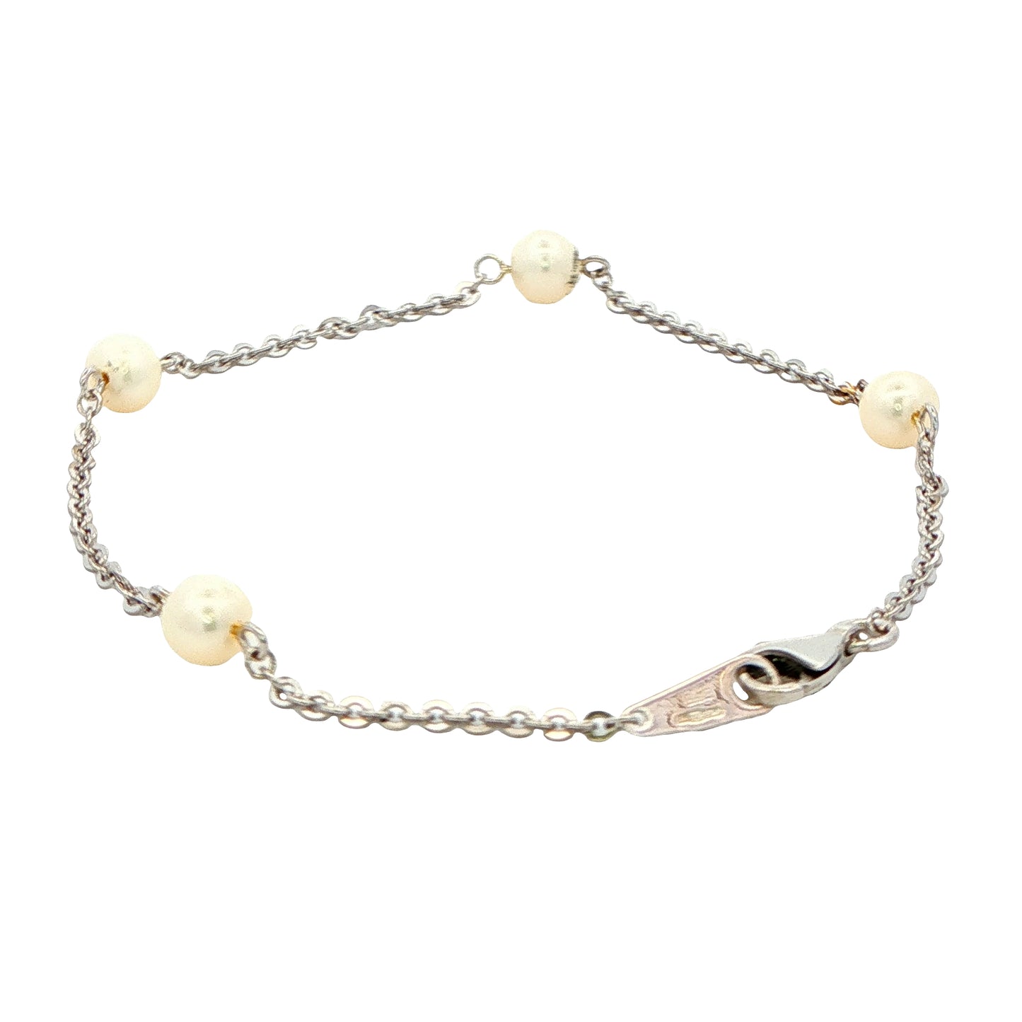 White Gold Pearl Bracelet Gardiner Brothers