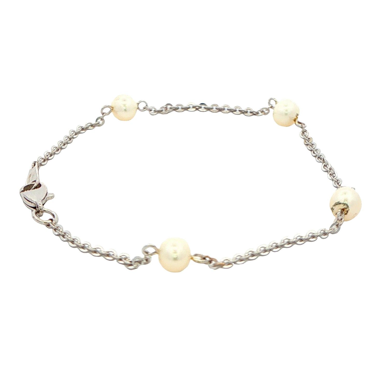 White Gold Pearl Bracelet Gardiner Brothers