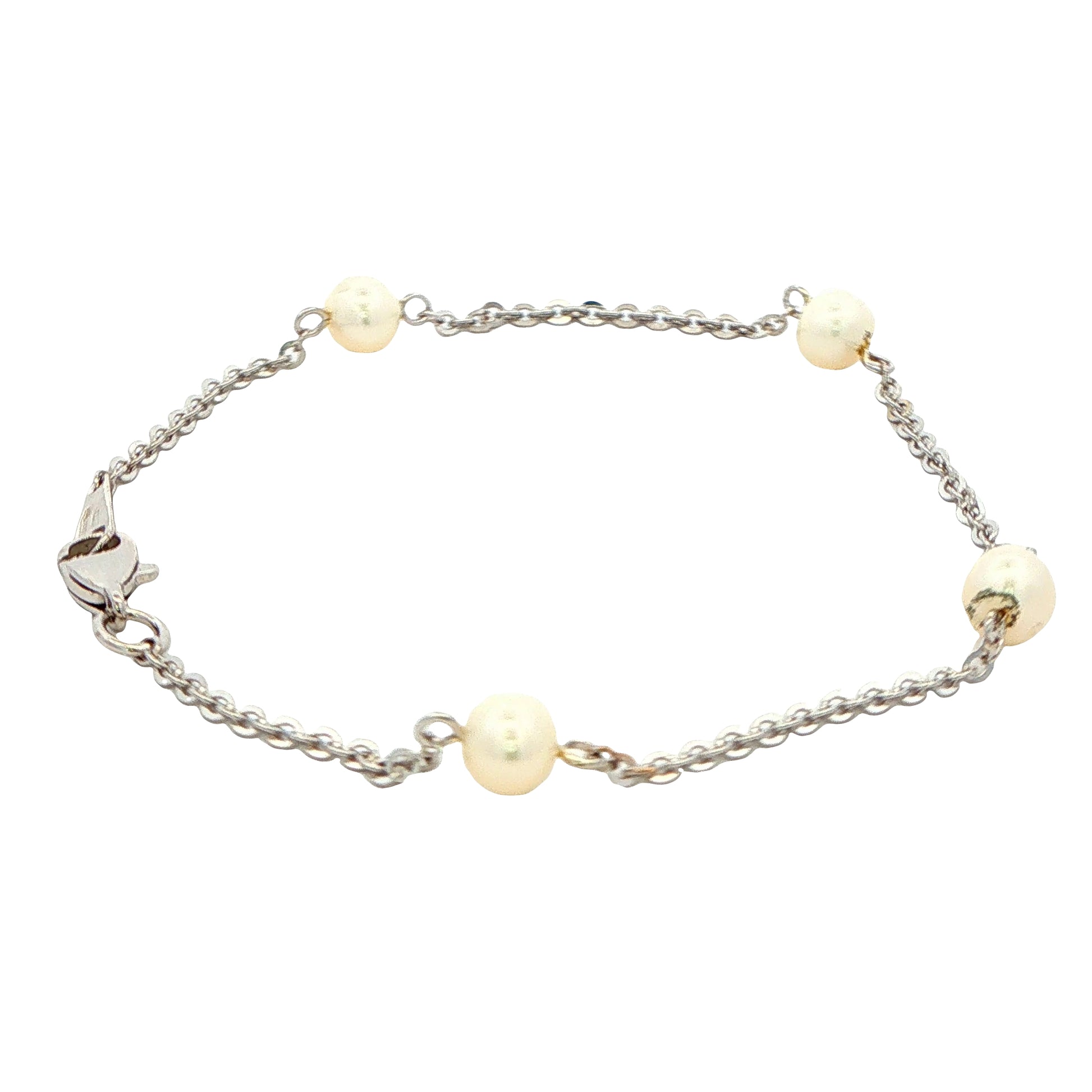 White Gold Pearl Bracelet Gardiner Brothers