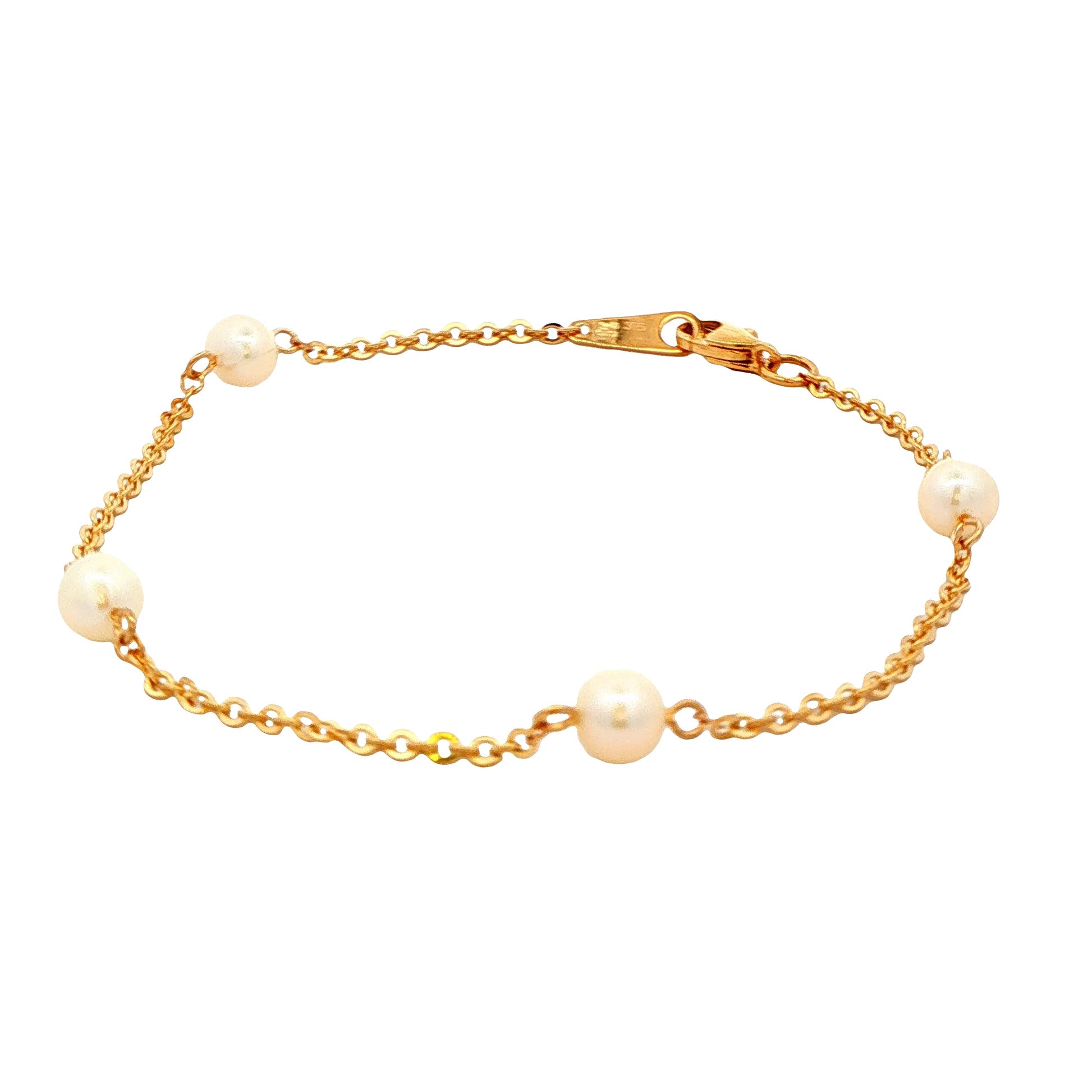 Yellow Gold Pearl Bracelet Gardiner Brothers