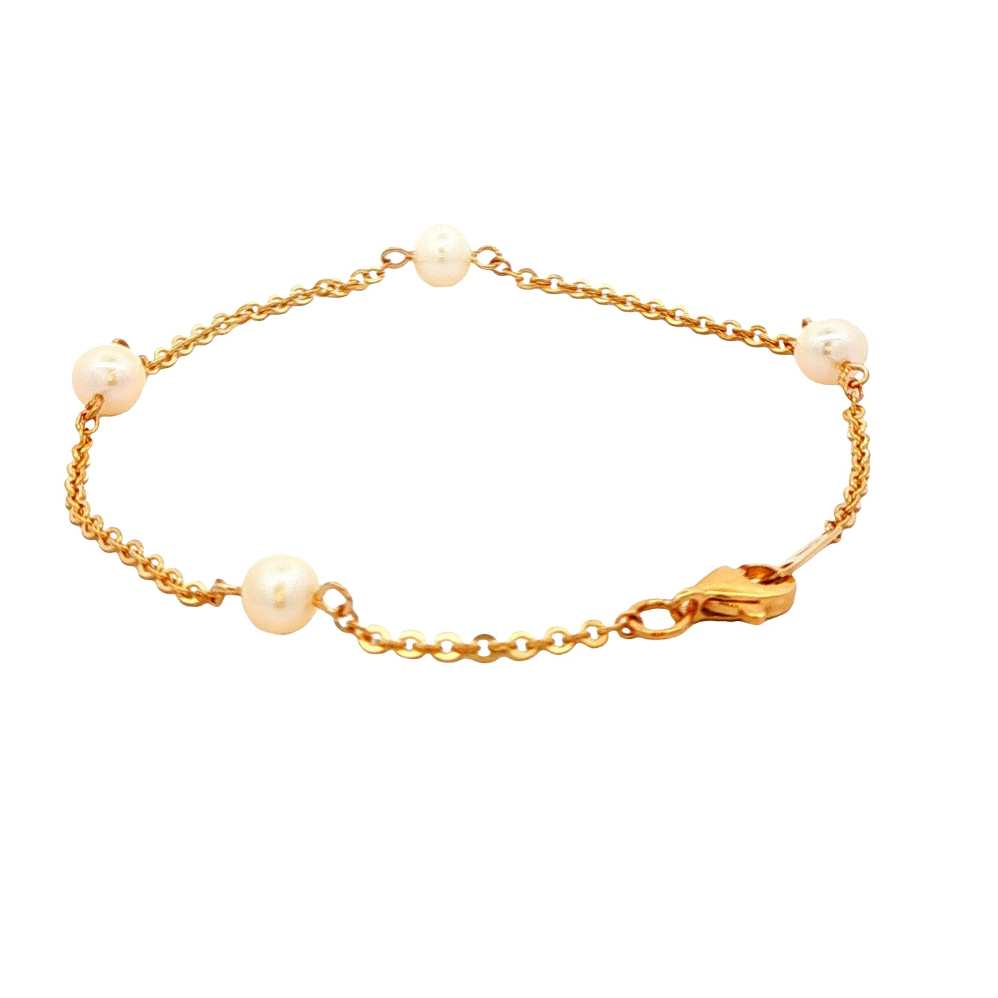 Yellow Gold Pearl Bracelet Gardiner Brothers