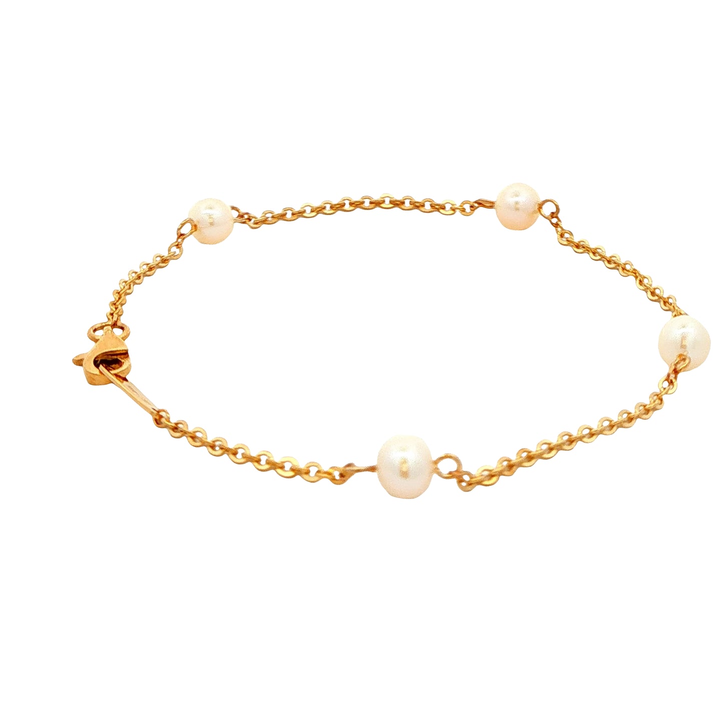 Yellow Gold Pearl Bracelet Gardiner Brothers