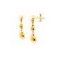 Yellow Gold Pear Shaped Drop Style Earrings Gardiner Brothers
