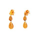 Yellow Gold Pear Shaped Drop Style Earrings Gardiner Brothers