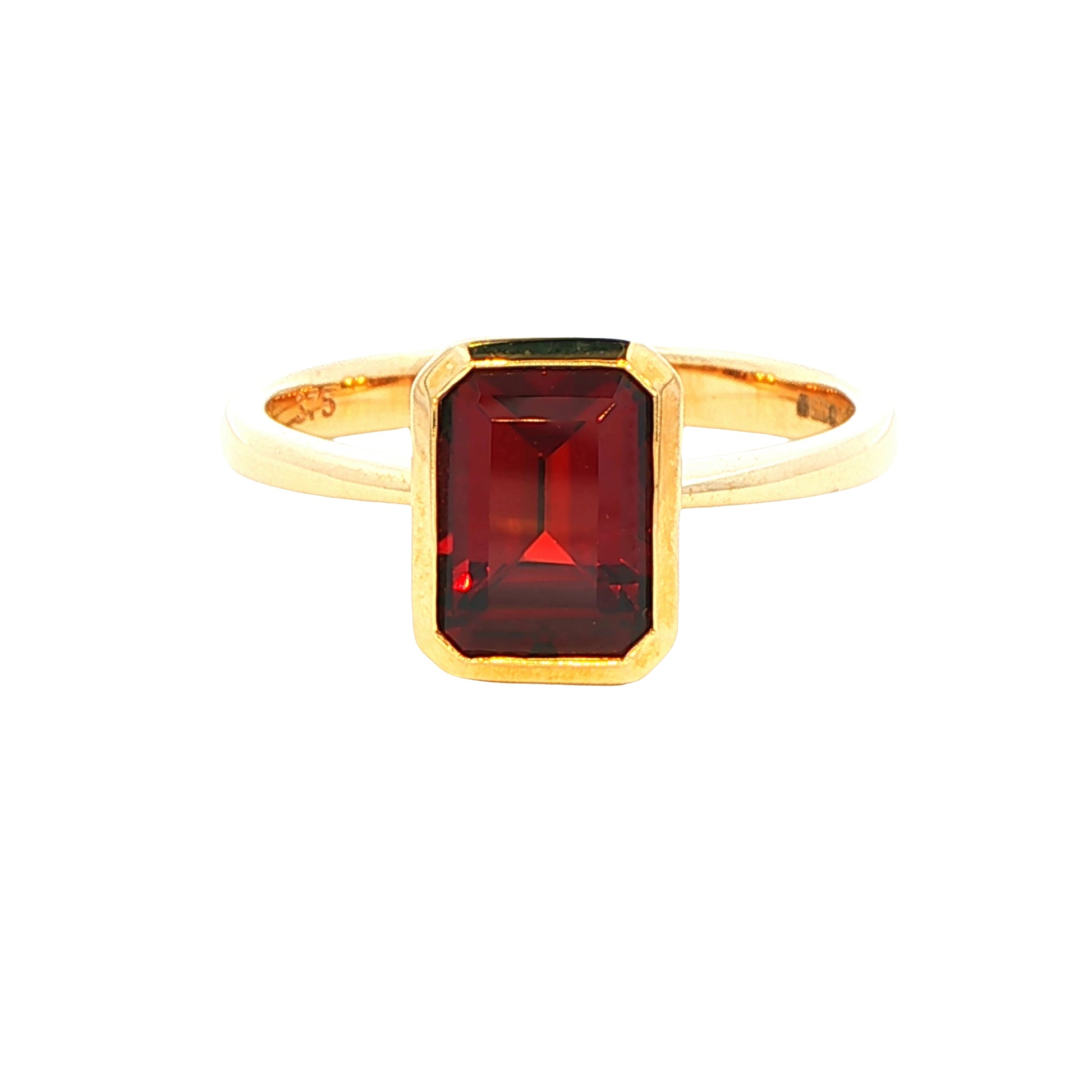 Octagonal Shaped Garnet Ring Gardiner Brothers