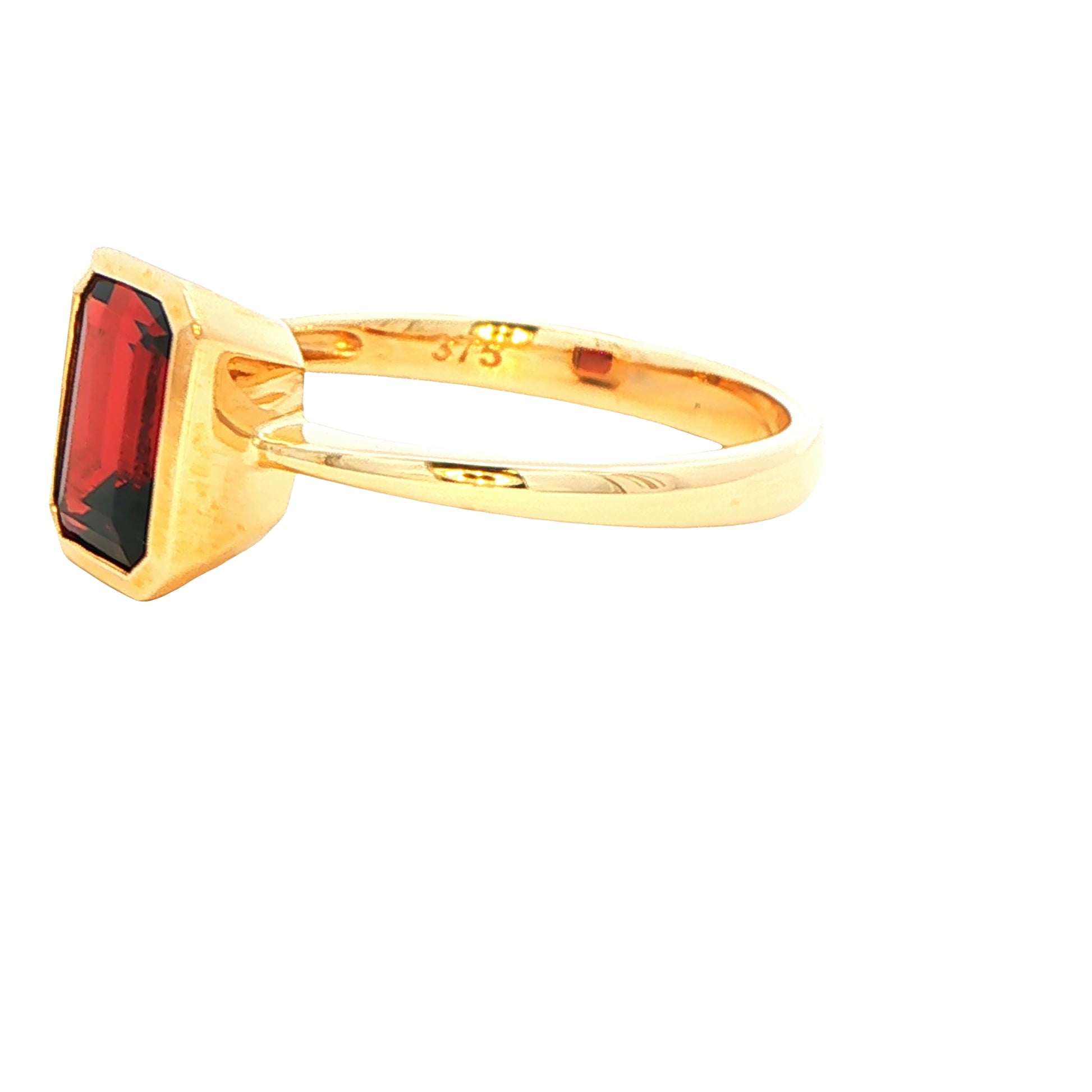 Octagonal Shaped Garnet Ring Gardiner Brothers