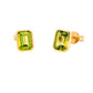 Octagonal Shaped Peridot Earrings Gardiner Brothers