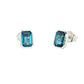 Octagonal Shaped London Blue Topaz Earrings Gardiner Brothers