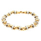 Yellow and White Gold Fancy Link Bracelet Gardiner Brothers