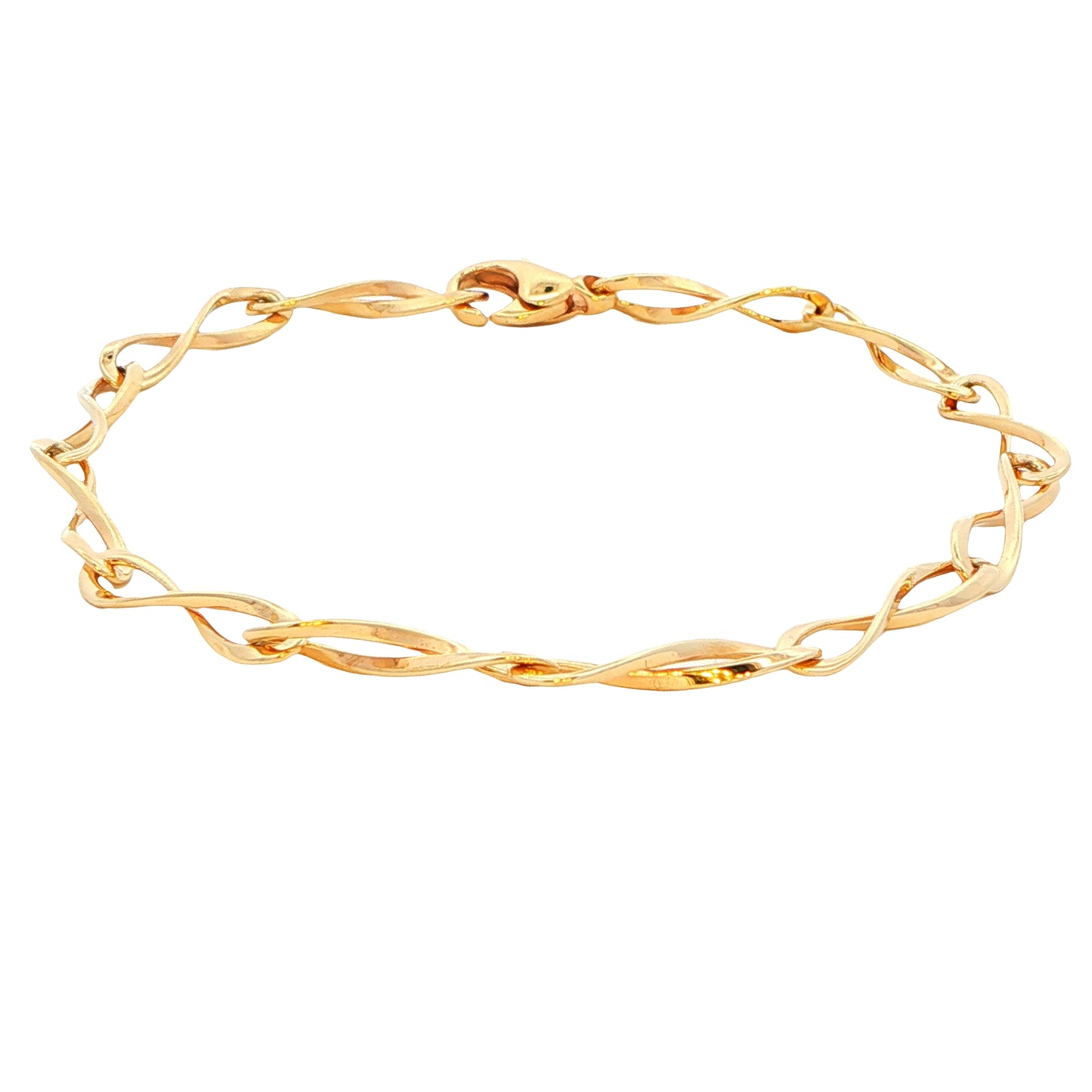 Yellow Gold Figure of 8 Bracelet Gardiner Brothers