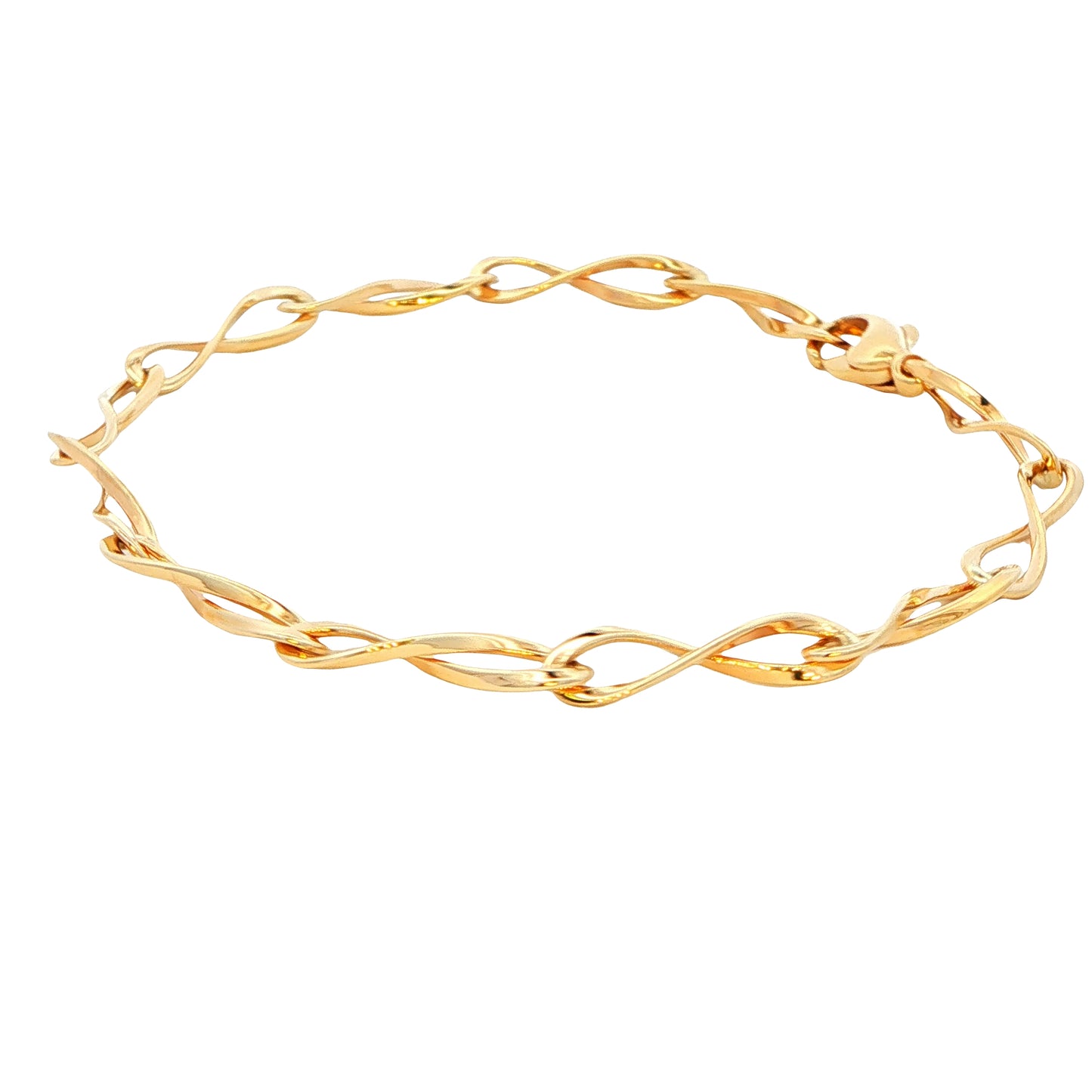 Yellow Gold Figure of 8 Bracelet Gardiner Brothers