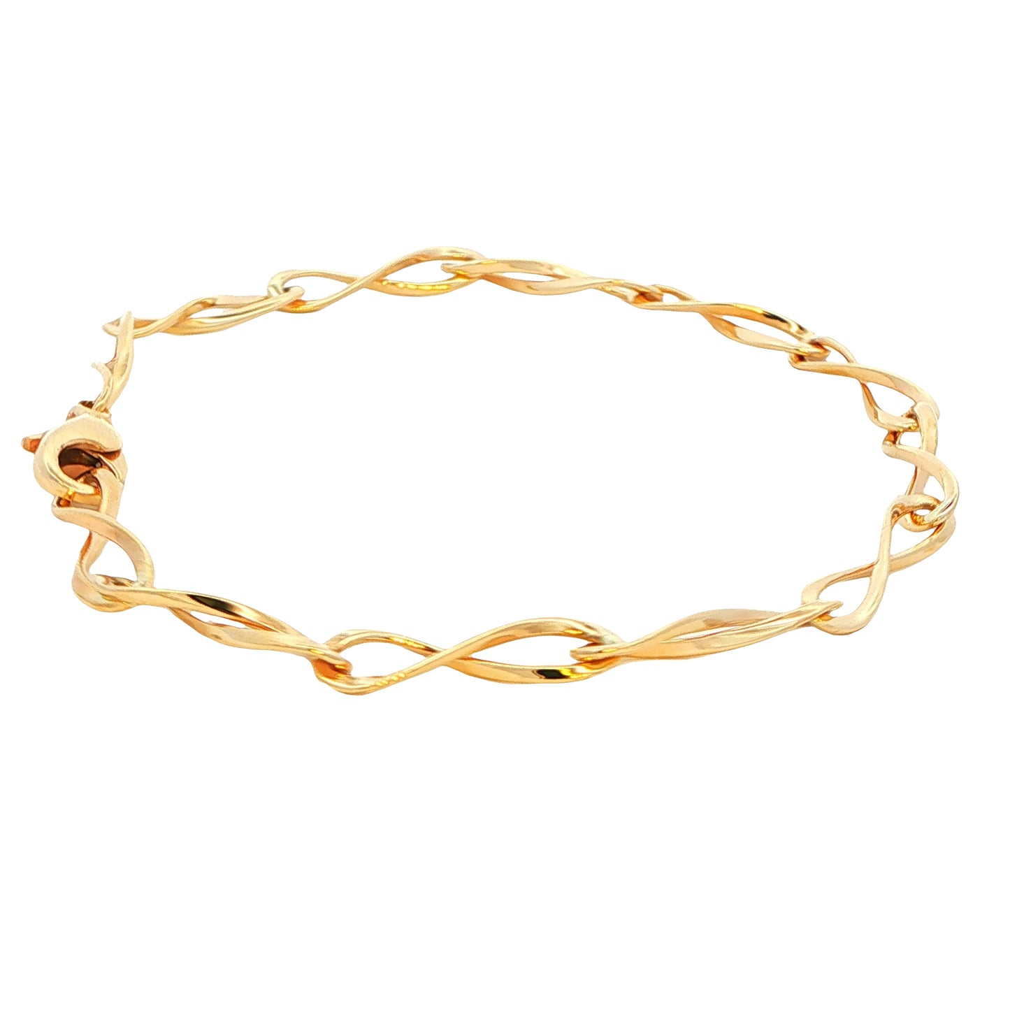 Yellow Gold Figure of 8 Bracelet Gardiner Brothers