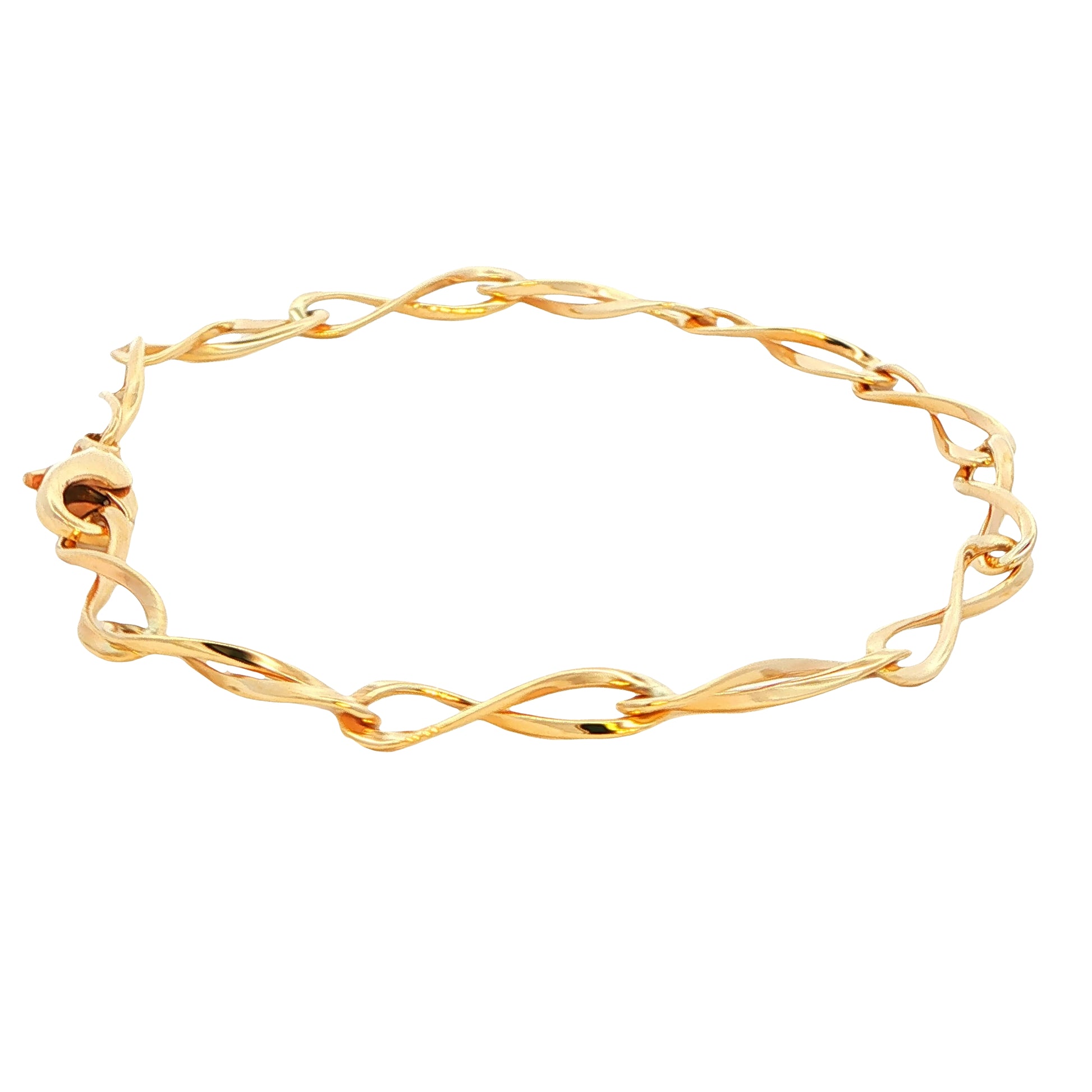 Yellow Gold Figure of 8 Bracelet Gardiner Brothers