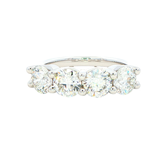 Round Brilliant cut diamond 4 stone eternity ring - 2.40cts Gardiner Brothers