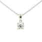 Round brilliant cut diamond solitaire pendant - 1.00cts Gardiner Brothers