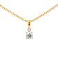 Round brilliant cut diamond solitaire pendant - 0.30cts Gardiner Brothers