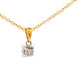 Round brilliant cut diamond solitaire pendant - 0.50cts Gardiner Brothers