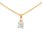 Round Brilliant cut diamond solitaire pendant - 0.40cts Gardiner Brothers