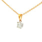 Round Brilliant cut diamond solitaire pendant - 0.40cts Gardiner Brothers