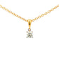 Round Brilliant Cut Diamond Solitaire Pendant - 0.20cts Gardiner Brothers