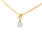 Round Brilliant Cut Diamond Solitaire Pendant - 0.20cts Gardiner Brothers