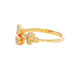 Yellow Gold Round Brilliant Cut Diamond Bubble Style Ring - 0.15cts Gardiner Brothers