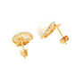 Yellow Gold Fancy Style Pearl and Diamond Earrings Gardiner Brothers