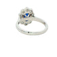 Oval Sapphire and Diamond Modern Cluster Style Ring Gardiner Brothers