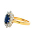 SAPPHIRE AND ROUND BRILLIANT CUT DIAMOND CLUSTER STYLE RING Gardiner Brothers