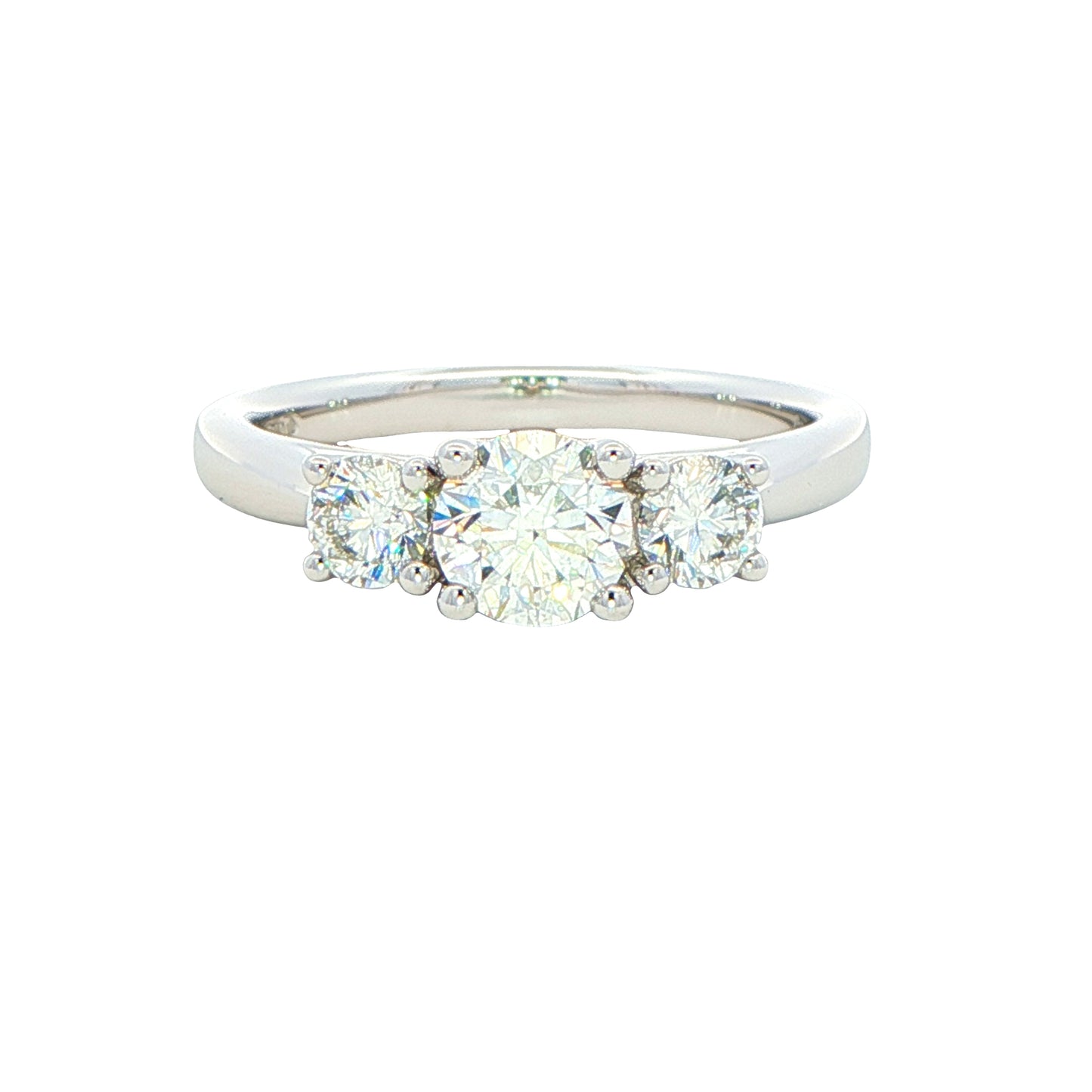 Round Brilliant cut Diamond 3 Stone Ring - 1.00cts Gardiner Brothers