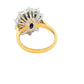 Oval shaped Sapphire and 10 round brilliant cut diamond cluster style ring Gardiner Brothers