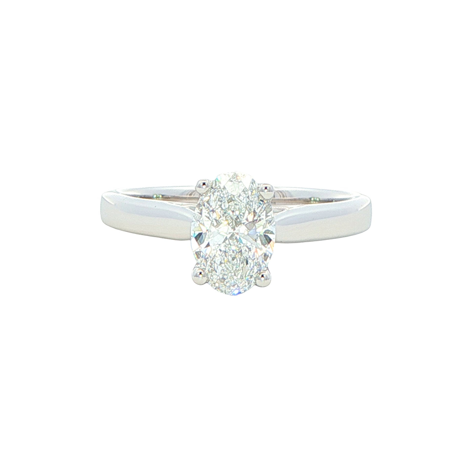 Oval Shaped Diamond Solitaire Ring - 1.00cts Gardiner Brothers