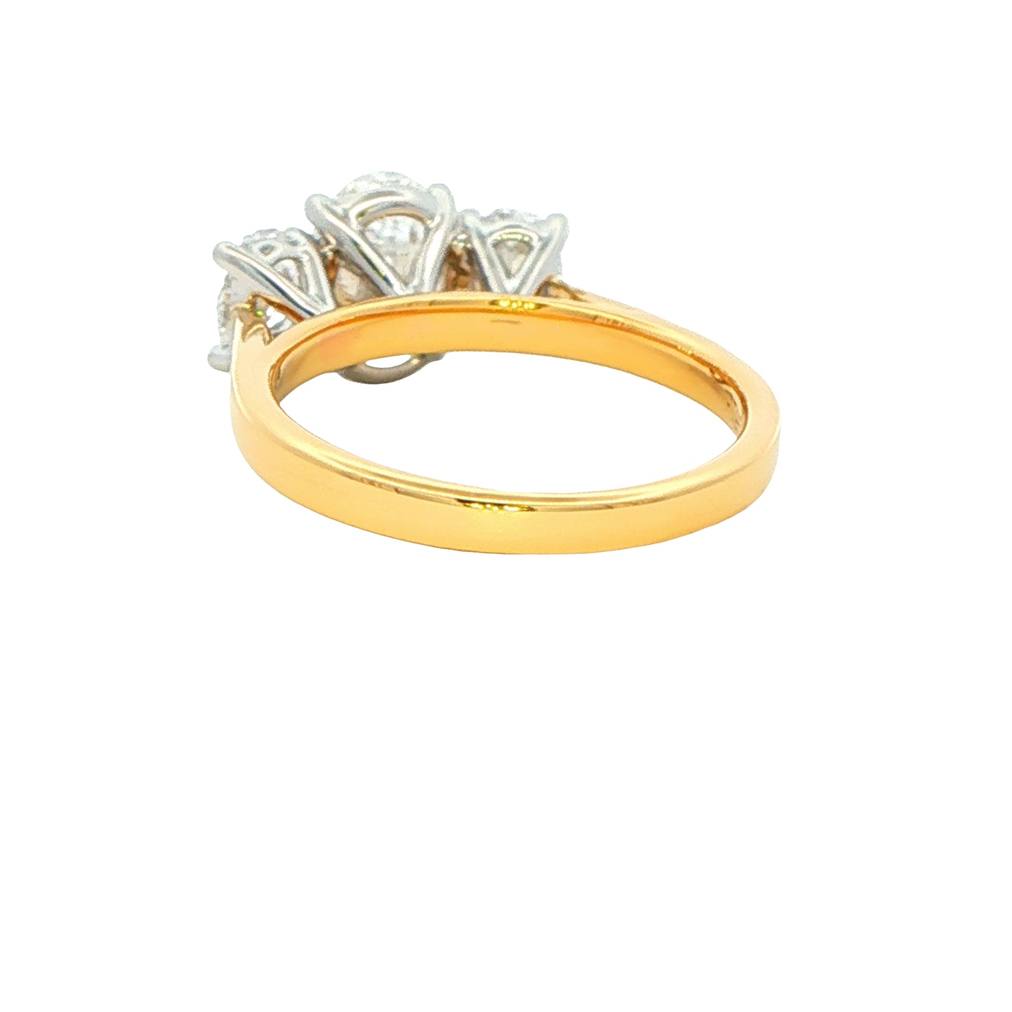 Oval shaped diamond 3 stone ring - 2.34cts Gardiner Brothers