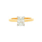 Elongated Cushion shaped diamond solitaire ring - 1.00cts Gardiner Brothers