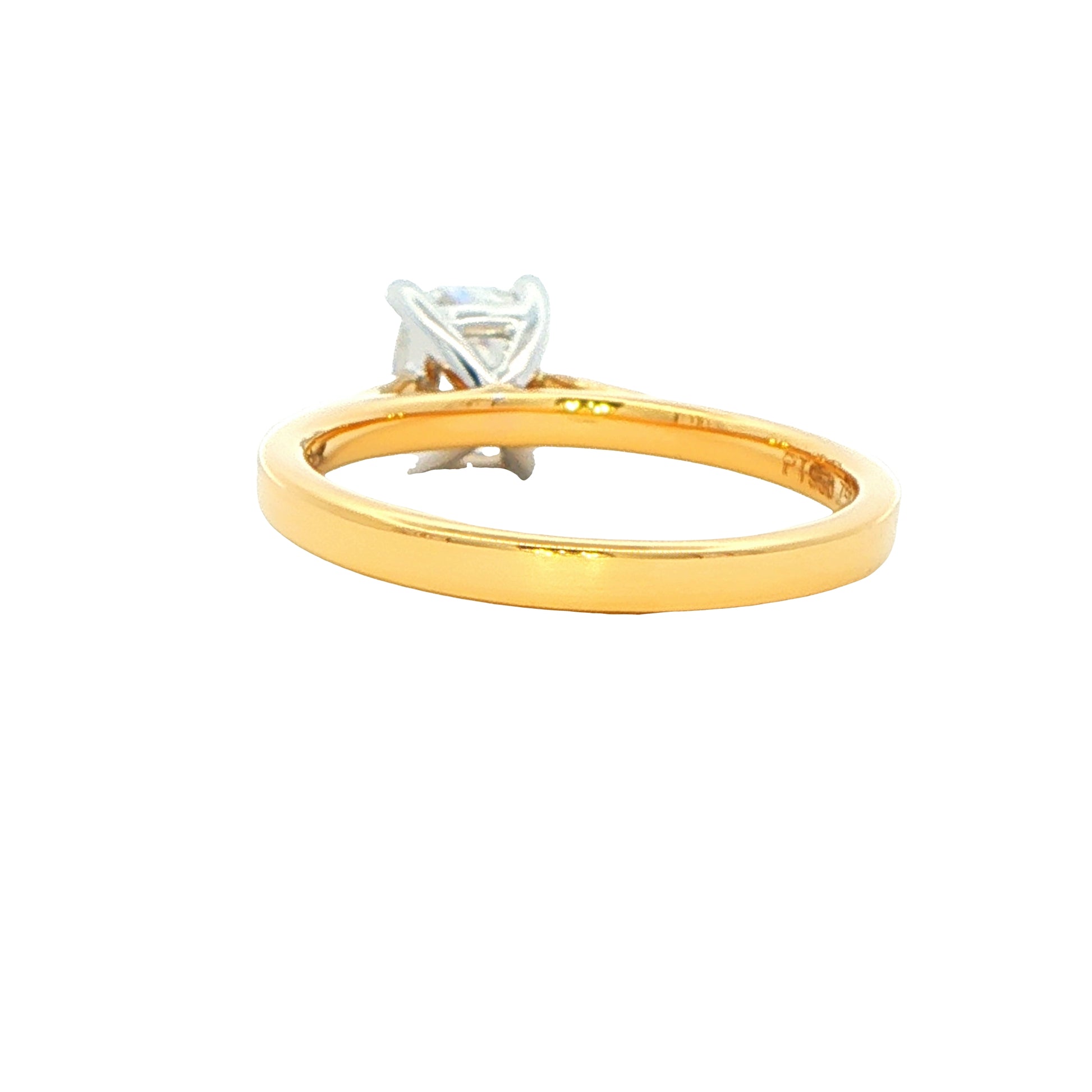 Elongated Cushion shaped diamond solitaire ring - 1.00cts Gardiner Brothers