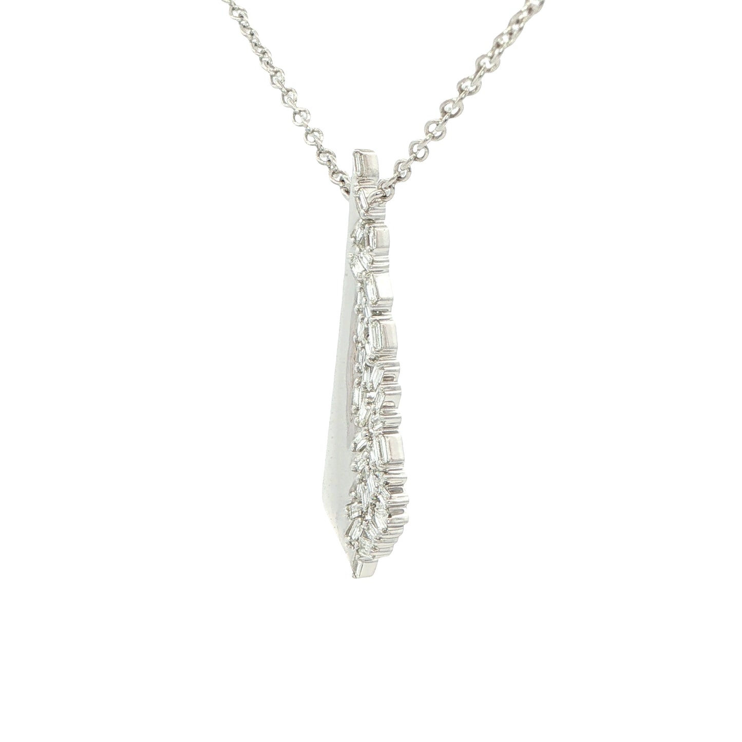 Baguette Cut Diamond Fancy Kite Shaped Pendant Gardiner Brothers