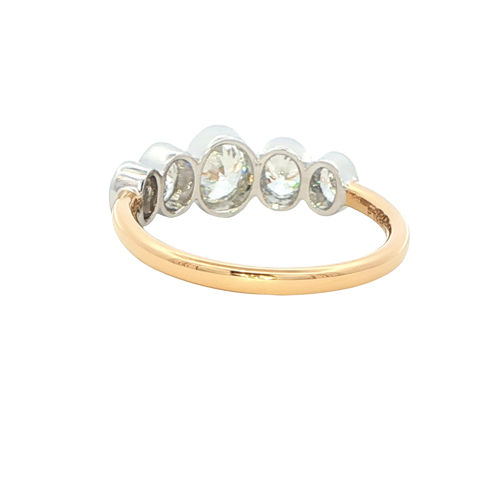 Oval shaped 5 stone graduated ring - 1.03cts Gardiner Brothers