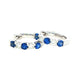Sapphire and diamond hoop style earrings Gardiner Brothers