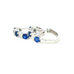 Sapphire and diamond hoop style earrings Gardiner Brothers