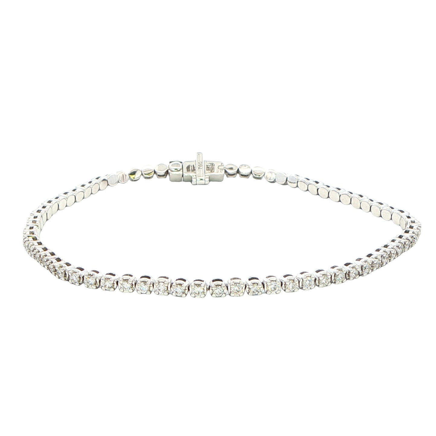 Round Brilliant cut Diamond Tennis Style Bracelet Gardiner Brothers