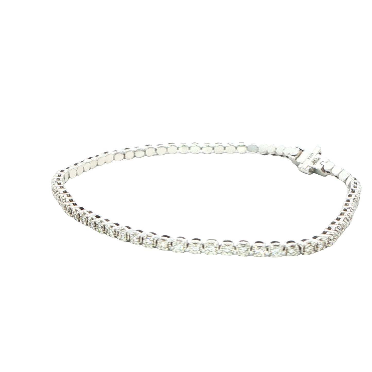 Round Brilliant cut Diamond Tennis Style Bracelet Gardiner Brothers