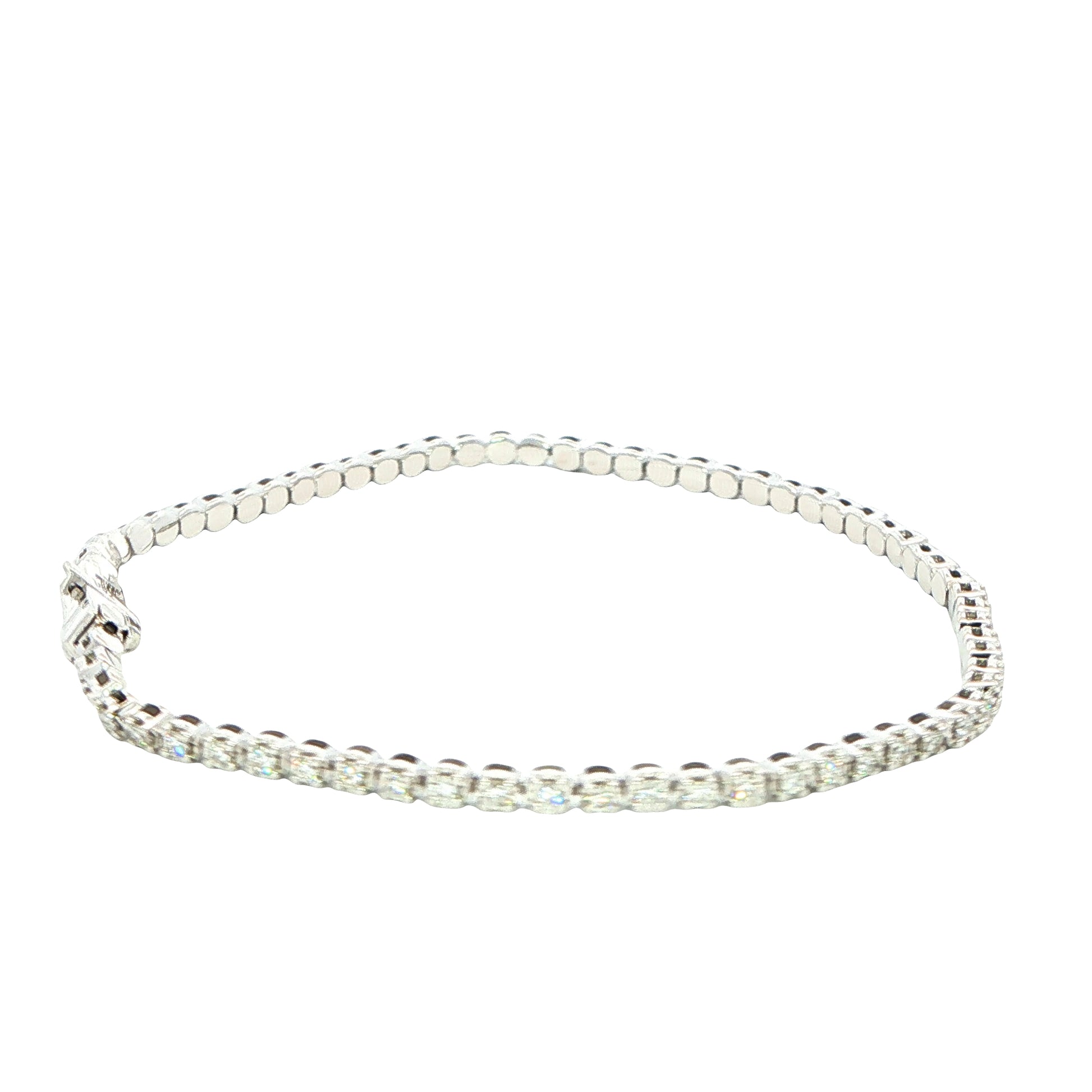 Round Brilliant cut Diamond Tennis Style Bracelet Gardiner Brothers