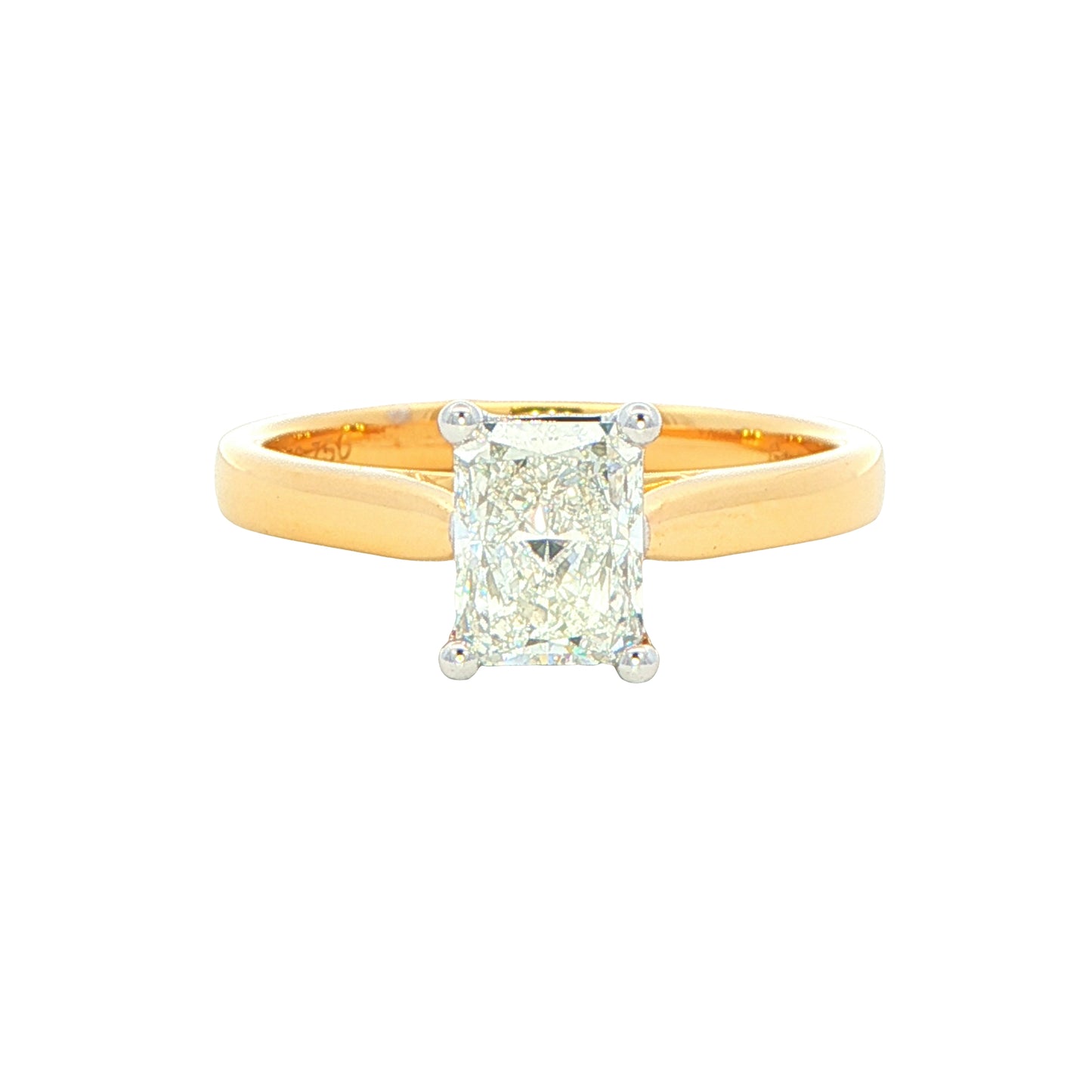 Radiant Cut Diamond Solitaire Ring - 1.00cts