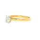 OVAL SHAPED DIAMOND SOLITAIRE RING - 0.45CTS