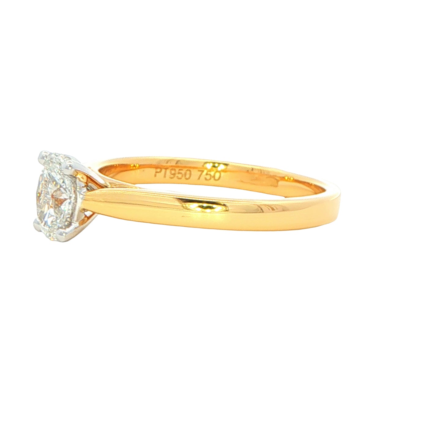 Oval Shaped Diamond Solitaire Ring - 0.50cts